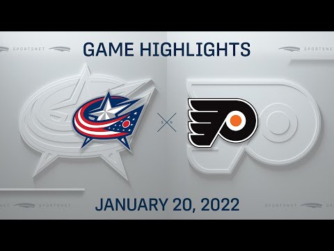 NHL Highlights ' Blue Jackets vs. Flyers - Jan. 20, 2022