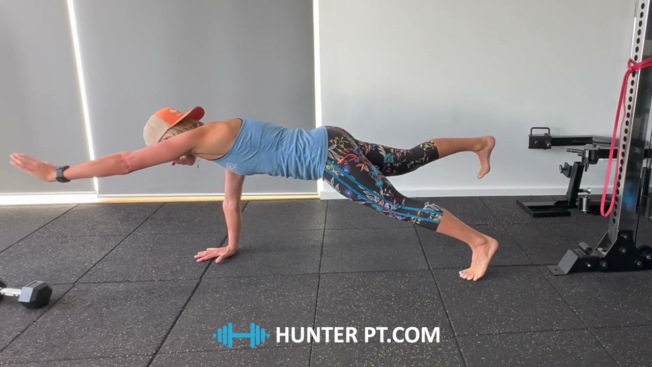 Single arm single leg plank