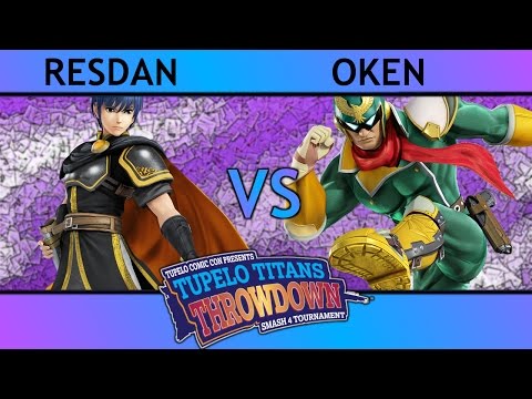 Tupelo Titans - OkeN (Falcon) vs. Resdan (Marth) - POOLS - Smash 4 - Wii U