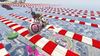 GTA5 空中バイクスタントレース！迷子注意！鬼畜レースPart７