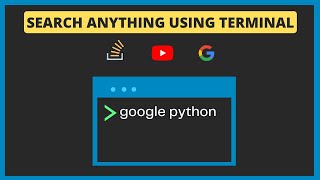 Search anything just by using Terminal on Mac | Google, Youtube, StackOverflow