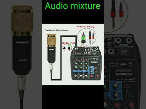 HAYDEN 4 Channels Audio Mixer Sound Mixing Console With USB Audio Interface Bluetooth 48V Phantom