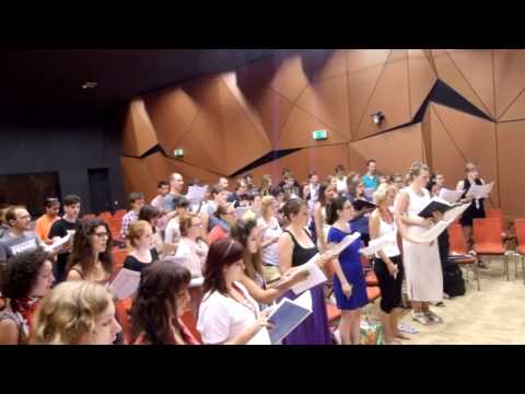Eurochoir 2013 in Pécs - Rehearsal of Daemon irrepit callidus