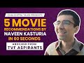 Naveen Kasturia's 5 Film Recommendations in 60 Seconds | TVF Aspirants | Chalchitra Quickies