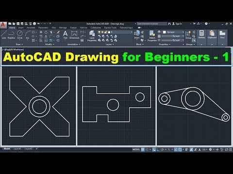 AutoCAD Drawing Tutorial for Beginners 1