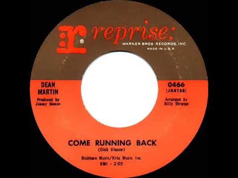 1966 HITS ARCHIVE: Come Running Back - Dean Martin (mono 45)