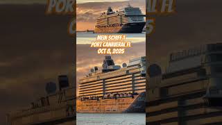 Beautiful Golden Hour Sail Away for Mein Schiff 1 in Port Canaveral Fl