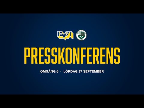 Presskonferens HV71–Frölunda HC