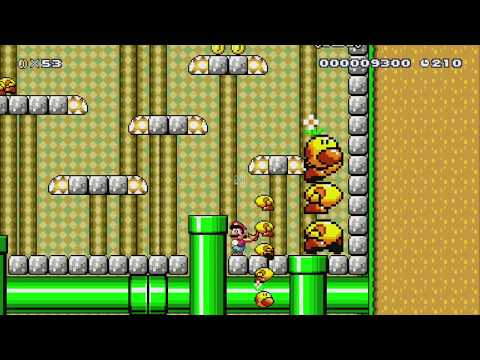 W2-3 (Quiet Redrock) by alec - SUPER MARIO MAKER - NO COMMENTARY 1bf