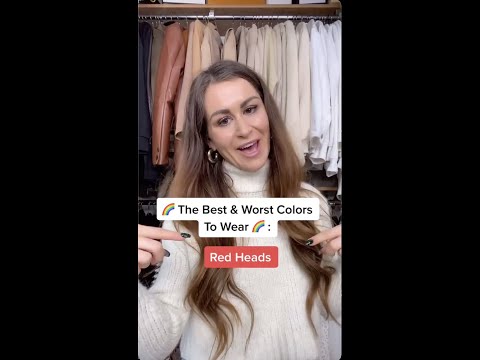 The best and worst colors to wear for red heads #fashion #hair #shorts