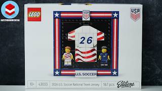LEGO Editions 43033 U.S. Soccer National Team Jersey - LEGO Speed Build Review