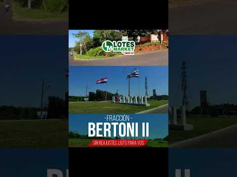 Lotes Disponible en SANTANI.  Coronel Oviedo.  Chore  departamento de San Pedro.  Cruce Bertoni