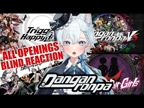 I’M INTRIGUED | Blind Reacting To Danganronpa Game & Anime Openings For The First Time