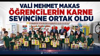 Vali Mehmet Makas Öğrencilerin Karne Sevincine Ortak Oldu