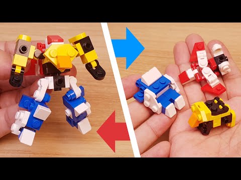 Micro LEGO brick combiner transformer mech - WildMan #LEGO #MOC #mech #レゴ #レゴ合体ロボ #레고합체로봇