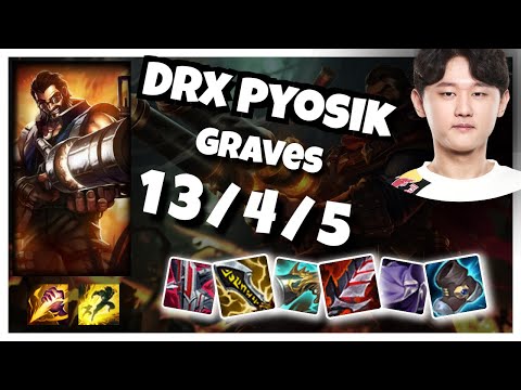 Graves vs Nidalee DRX Pyosik JUNGLE (13/4/5) - v11.1
