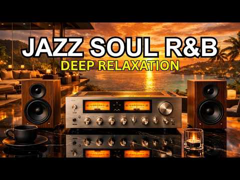 Smooth Jazz x Soulful R&B 💚 90s Style Study & Relaxation – Vintage Cozy Sax & Soul Chill Playlist