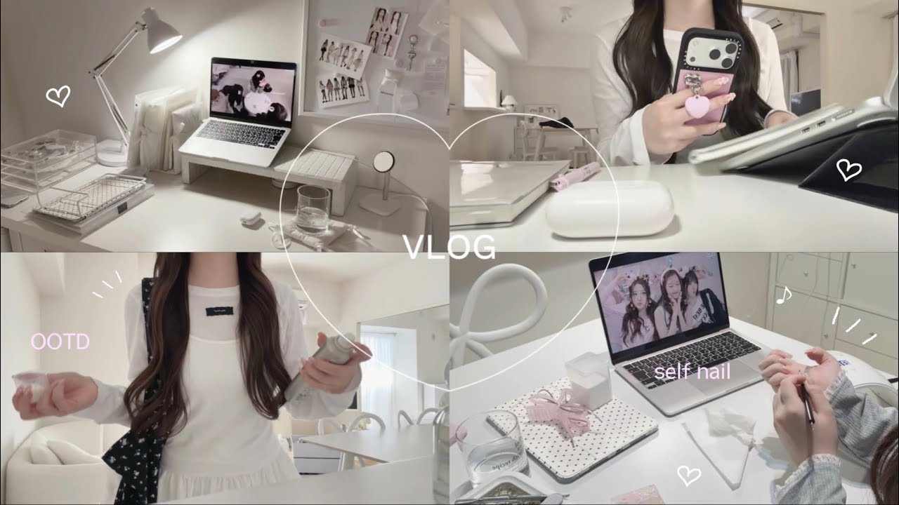 【vlog】休日3日間の過ごし方⋆⭒˚.⋆セリア購入品🤍セルフネイル💅🏻iPhone17📲♡
