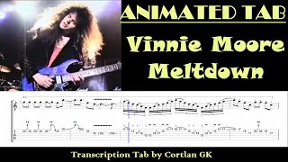 Vinnie Moore - Meltdown - ANIMATED TAB by Cortlan GK