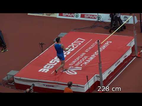 Silvano Chesani (ITA) 228 cm Salto in alto Campionati europei Belgrado 2017