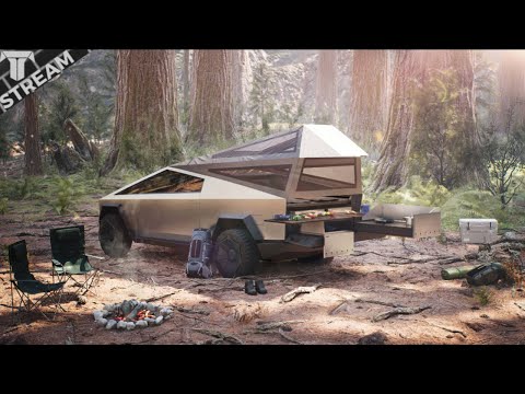 Camping in the Cybertruck