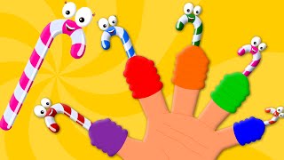 Candy Cane Finger Family | Songs For Children