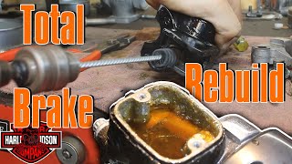 How to Rebuild Harley Davidson Hydraulic brake System(1972-2023)