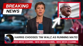 KAMALA HARRIS CHOOSES TIM WALTZ AS RUNNING MATE! #trending #news #trending