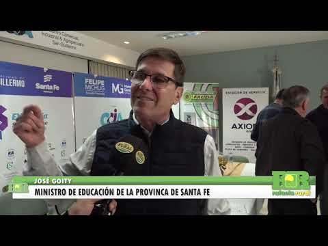 El ministro de Educación de Santa Fe, José Goity visitó escuelas de San Guillermo y Suardi.