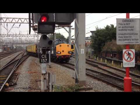 DRS 37038 TnT 37612 on 156I Crewe C.S. to Crewe C.S. at Crewe 1/10/2013