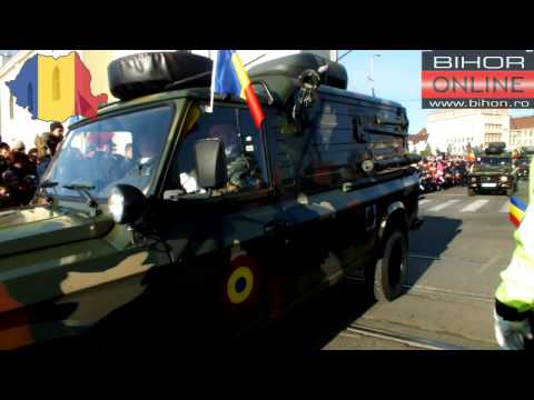 Parada in Oradea de Ziua Romaniei, 1 decembrie 2013