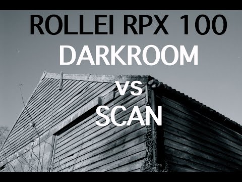 My first roll of Rollei APX100 - Darkroom Vs Scan