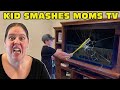 Kid Temper Tantrum Smashes Mom S 50 Inch TV With A Baseball Bat FULL VIDEO