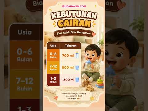 Kebutuhan Cairan Harian Si Kecil Sesuai Usia, Jangan Sampai Kurang Bun! #ibudanayah  #mpasi