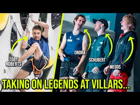 Toby taking on Legends at the Villars World Cup against Adam Ondra, Jakob Schubert & Alex Megos, Ep8