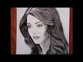 Aishwarya Rai Bachchan Pencil Sketch MixArt