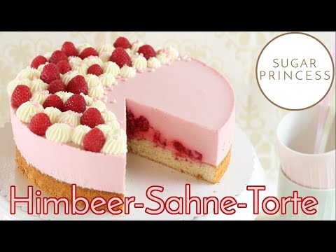 🍰 Blitzschnelle Himbeersahne Torte mit Biskuit und Götterspeise | Rezept von Sugarprincess