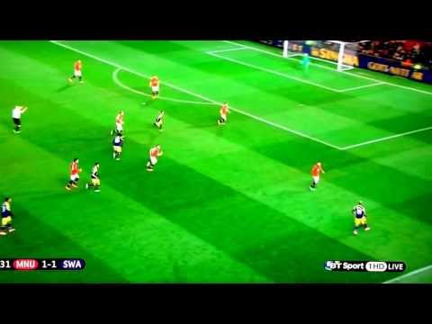 Epic skill by Dwight Tiendalli in Manchester United vs Swansea 5th Jan 2014