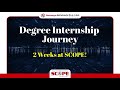 2 Weeks Of Hands On Learning Degree Internship At Sumago Center