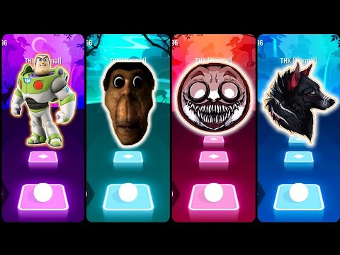 BUZZ LIGHT YEAR ❌OBUNGA ❌ CHOOCHOO CHARLES ❌ EVIL WOLF DE*TH - Tiles Hop EDM Rush 🎶 🎶