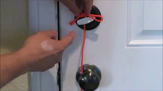 How to Lock a door without a key
