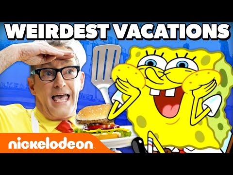 45 MINUTES of SpongeBob’s WEIRDEST Vacations!! | Nicktoons