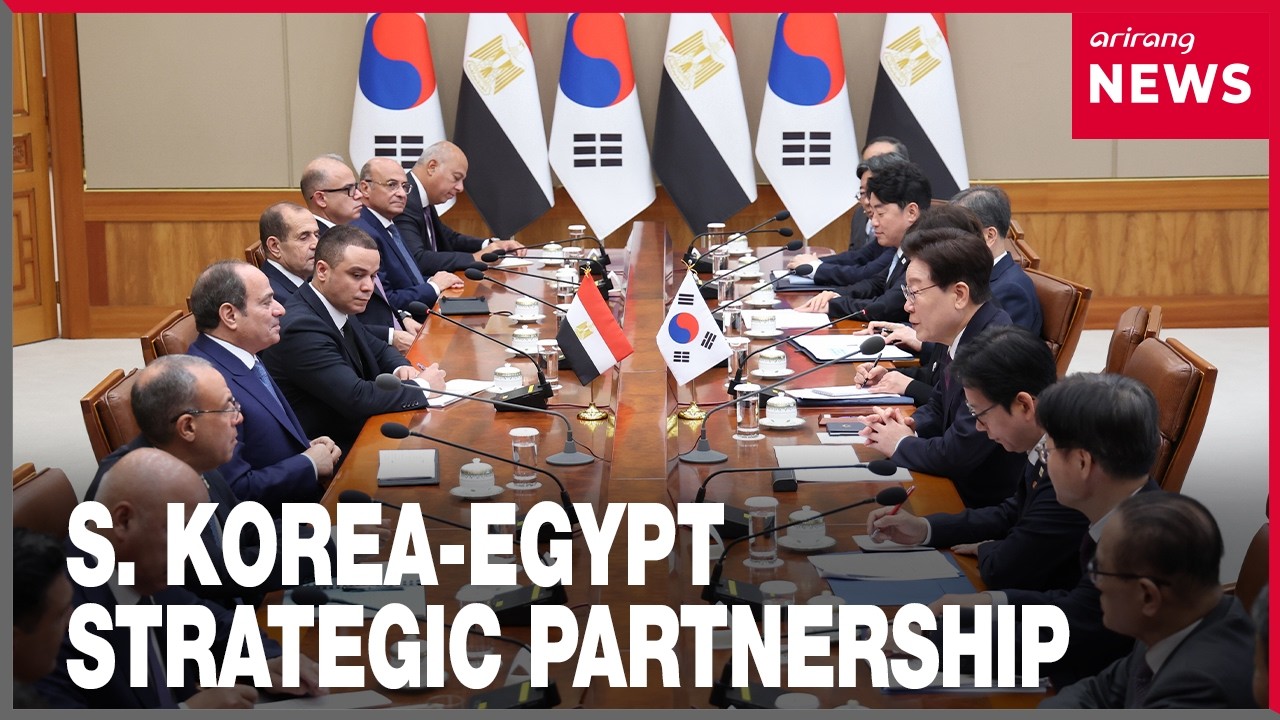 South Korea and Egypt elevate ties to strategic partnership, launch trade negotiations