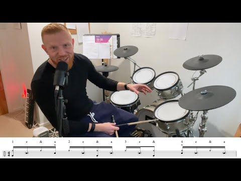 Build up a Funk/Rock Drum Groove, In 3 Stages