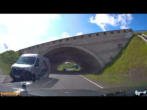 Autobahn Driving in Germany : A4  from Eisenach - West to Sättelstädt