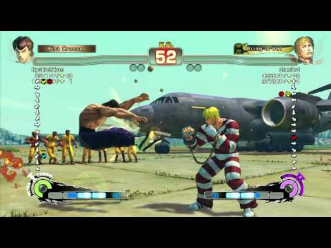 SSF4 AE: Ryukichikun (FeiLong) vs Sasaki (Cody) - Ranked Match (720p HD)