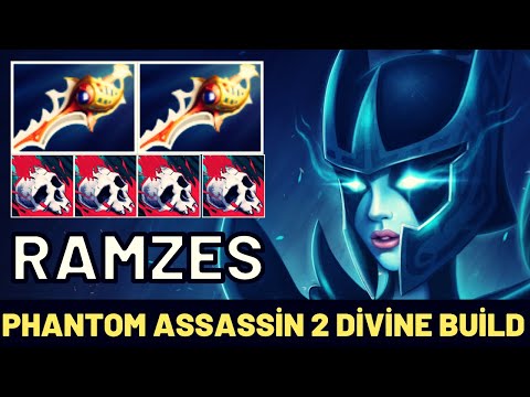 RAMZES Phantom Assassin 2 Divine Build Amazing Plays 7.29 Dota 2