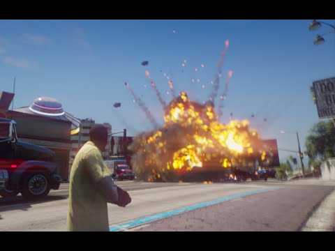 GTA 5 – New RTX Lighting and Ray Tracing reflections Graphics: Bigger Explosions