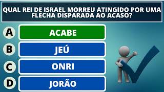20 PERGUNATAS E RESPOSTAS SOBRE A BÍBLIA NÍVEL MÉDIO - QUIZ BÍBLICO