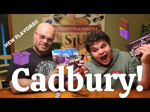 CADBURY INTERNATIONAL FLAVORS!! US 🇺🇸 family tries popular Cadbury flavors from other countries!